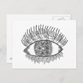 Inspiriertes Auge Postkarte (Vorne/Hinten)