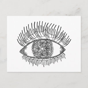 Inspiriertes Auge Postkarte