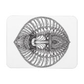 Inspiriertes Baboon-Gesicht Magnet (Horizontal)
