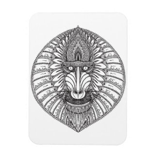 Inspiriertes Baboon-Gesicht Magnet