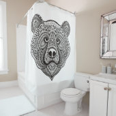 Inspiriertes Bärn-Gesicht Duschvorhang (Beispiel)