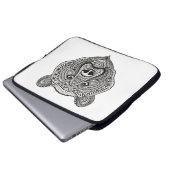 Inspiriertes Bärn-Gesicht Laptopschutzhülle (Vorne Knopf)