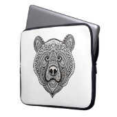 Inspiriertes Bärn-Gesicht Laptopschutzhülle (Vorderseite Links)