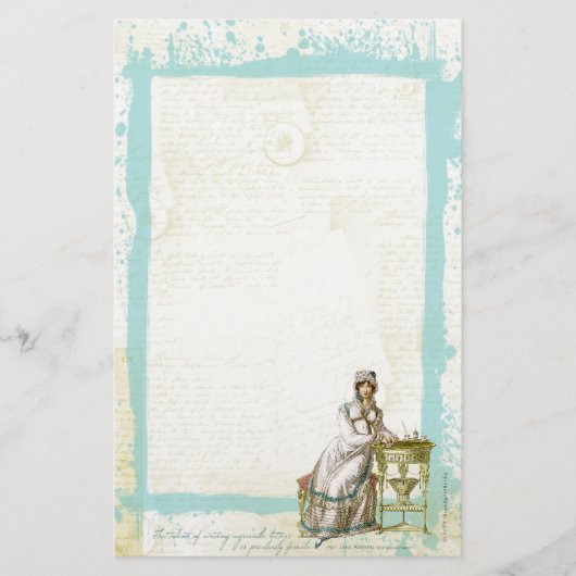 Inspiriertes Briefpapier II Janes Austen (Vorderseite)