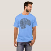 Inspiriertes Chamäleon 2 T-Shirt (Vorne ganz)