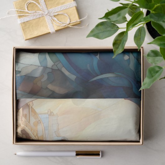 Inspiriertes Dekoupage Tissue-Papier aus Hartglas Seidenpapier (Geschenk)