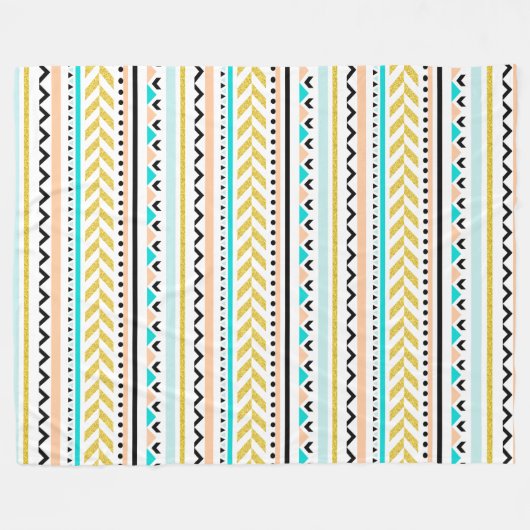 Inspiriertes Design der Girly Geometric Aztec Fleecedecke (Vorderseite (Horizontal))