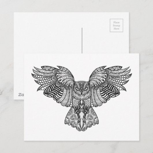 Inspiriertes Eagle Postkarte (Vorne/Hinten)