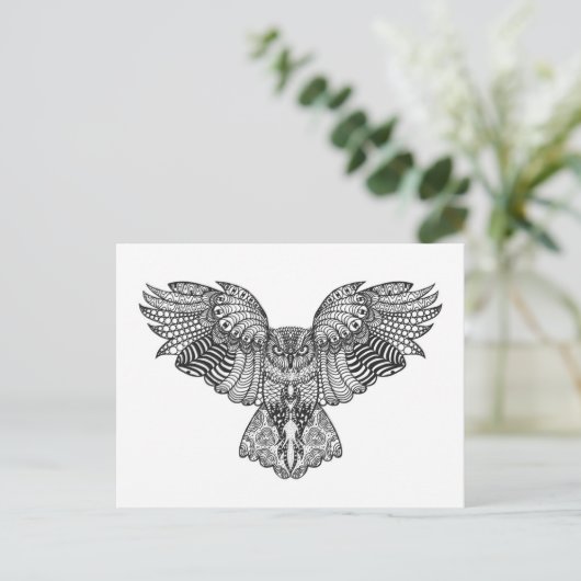 Inspiriertes Eagle Postkarte (Stehend Vorderseite)
