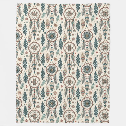 Inspiriertes Erbe Tribal Cosy Retreat Träumer Fleecedecke (Vorderseite)