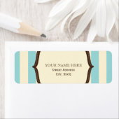 Inspiriertes Etikett für Vintagen Kreislauf, blau