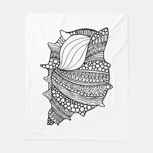 Inspiriertes Gekritzel Fleecedecke (Vorderseite)