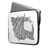 Inspiriertes Gekritzel Laptopschutzhülle (Vorderseite Links)
