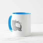 Inspiriertes Gekritzel Tasse (Vorderseite Links)