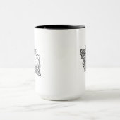 Inspiriertes Gekritzel Tasse (Zentrum)