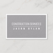 Inspiriertes gerahmtes graues Weiß der hölzernen Visitenkarte (Vorderseite)