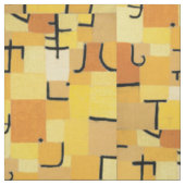 Inspiriertes Gewebe "gelber Baum-" Pauls Klee Stoff (Muster)