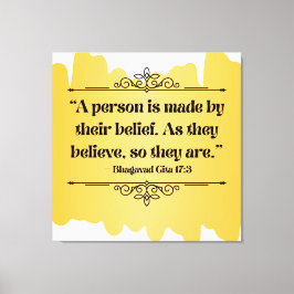 Inspiriertes Golden Minimalistisch Bhagavad Gita Z Leinwanddruck