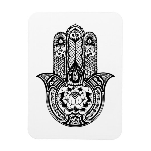 Inspiriertes Hamsa-Symbol Magnet (Vertikal)