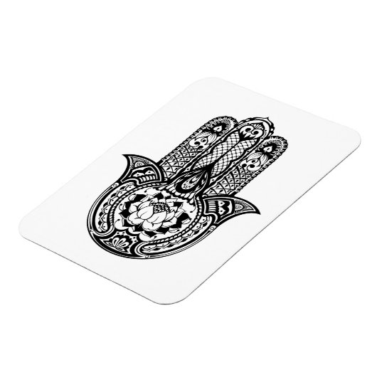 Inspiriertes Hamsa-Symbol Magnet (Linke Seite)