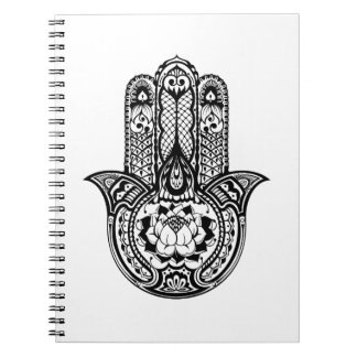 Inspiriertes Hamsa Symbol Notizblock