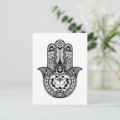 Inspiriertes Hamsa-Symbol Postkarte (Stehend Vorderseite)