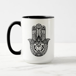 Inspiriertes Hamsa Symbol Tasse