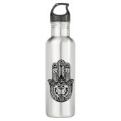 Inspiriertes Hamsa Symbol Trinkflasche (Vorderseite)