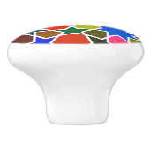 Inspiriertes Hartglas Keramikknauf (Seitenansicht)