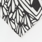 Inspiriertes Herz-Gekritzel Fleecedecke (Ecke)