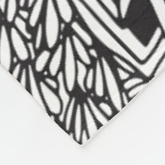 Inspiriertes Herz-Gekritzel Fleecedecke (Ecke)