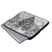 Inspiriertes Herz-Gekritzel Laptopschutzhülle (Vorne Knopf)