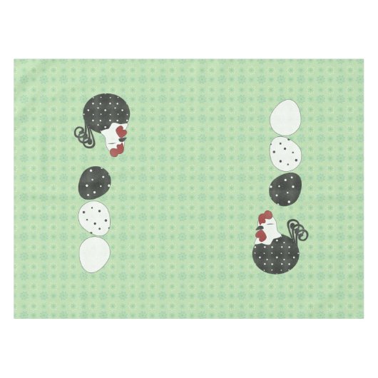 Inspiriertes Hühnertuch Tischdecke (Vorderseite (Horizontal))