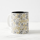 Inspiriertes Künstlerisches Mittelalter Zweifarbige Tasse (Vorderseite Links)