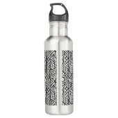 Inspiriertes künstlerisches Stammes- Muster Trinkflasche (Rückseite)