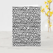 Inspiriertes Künstlerisches Stammmuster Karte (Gelbe Blume)