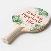 Inspiriertes Leben Terracotta Tischtennis Schläger (Vorderseite)