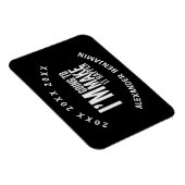 Inspiriertes Motivieren, das Jahr zu gestalten Magnet (Rechte Seite)