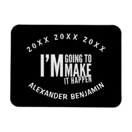 Inspiriertes Motivieren, das Jahr zu gestalten Magnet