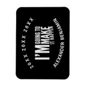 Inspiriertes Motivieren, das Jahr zu gestalten Magnet (Vertikal)