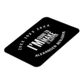 Inspiriertes Motivieren, das Jahr zu gestalten Magnet (Linke Seite)