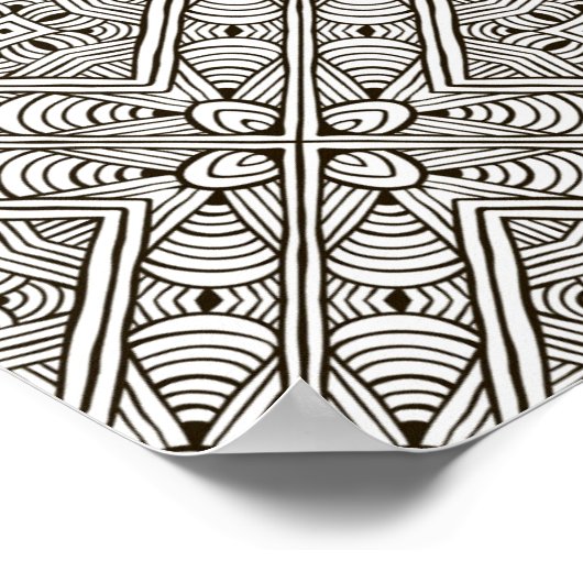 Inspiriertes Muster 2 Poster (Ecke)