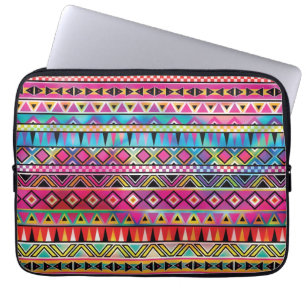 Inspiriertes Muster des Azteken Laptopschutzhülle