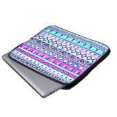Inspiriertes Muster des Azteken Laptopschutzhülle (Vorne Knopf)