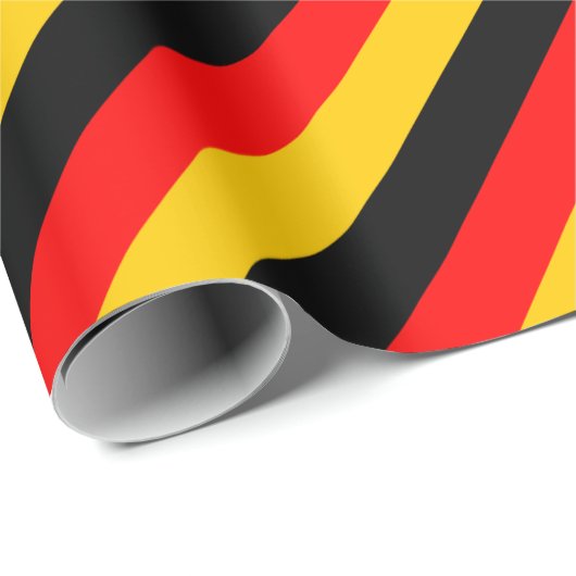 Inspiriertes Muster für Farbstreifen in Deutschlan Geschenkpapier (Rolleneckpunkt)