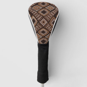 Inspiriertes Muster für Schmuckstoffe Erdfarben Golf Headcover