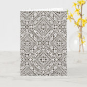 Inspiriertes Muster Karte (Gelbe Blume)