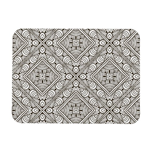 Inspiriertes Muster Magnet (Horizontal)