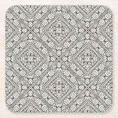 Inspiriertes Muster Rechteckiger Pappuntersetzer (Vorderseite)