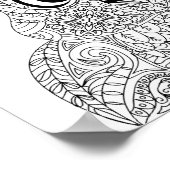 Inspiriertes Owl-Portrait 2 Poster (Ecke)